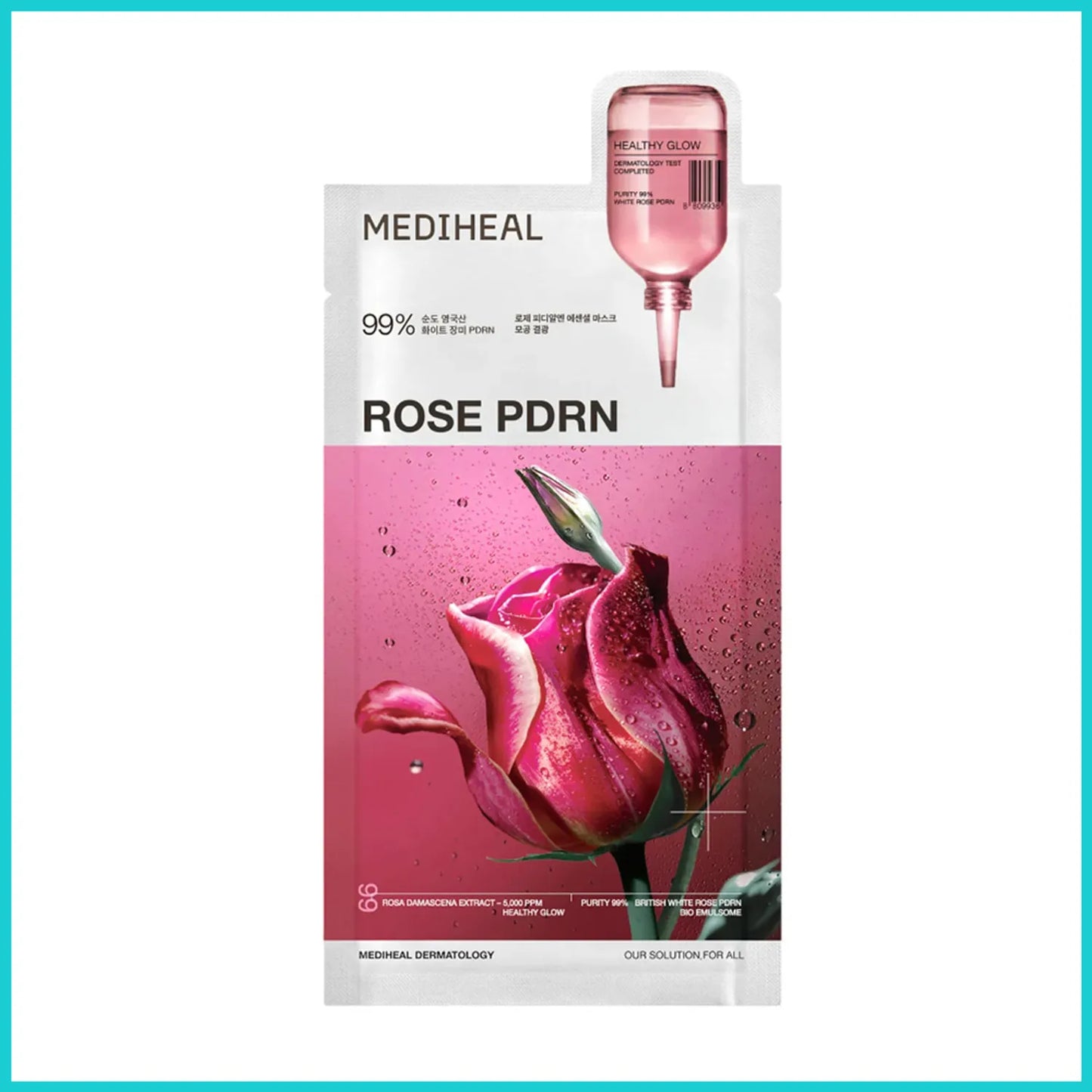 MEDIHEAL Rose PDRN Essential Mask Sheet Healthy Glow (1 pc) image 0