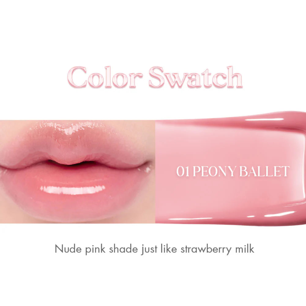 Romand Glasting Color Gloss #1 Peony Ballet🩰🌷4g 0.14oz image 3