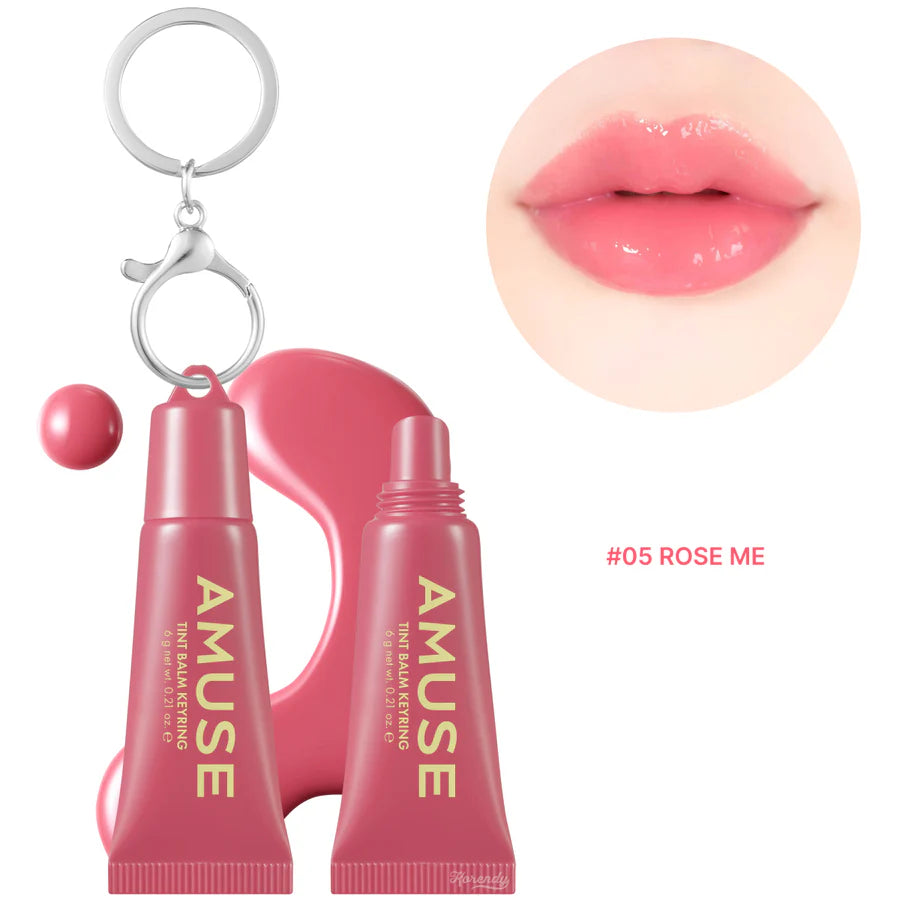 Amuse Care Lip Tint balm Keychain #05 Rose Me (6g) image 0
