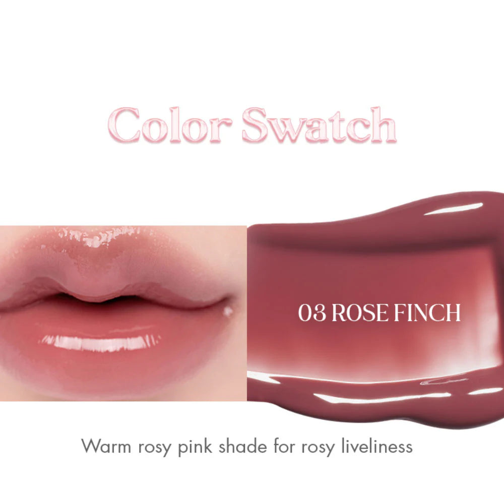 Romand Glasting Color Gloss #3 Rose Finch🌸🌺🌹 4g 0.14oz image 2